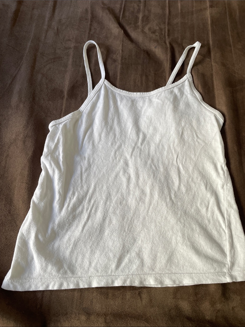 Hanes White Girls' Thin-Strap Camisole